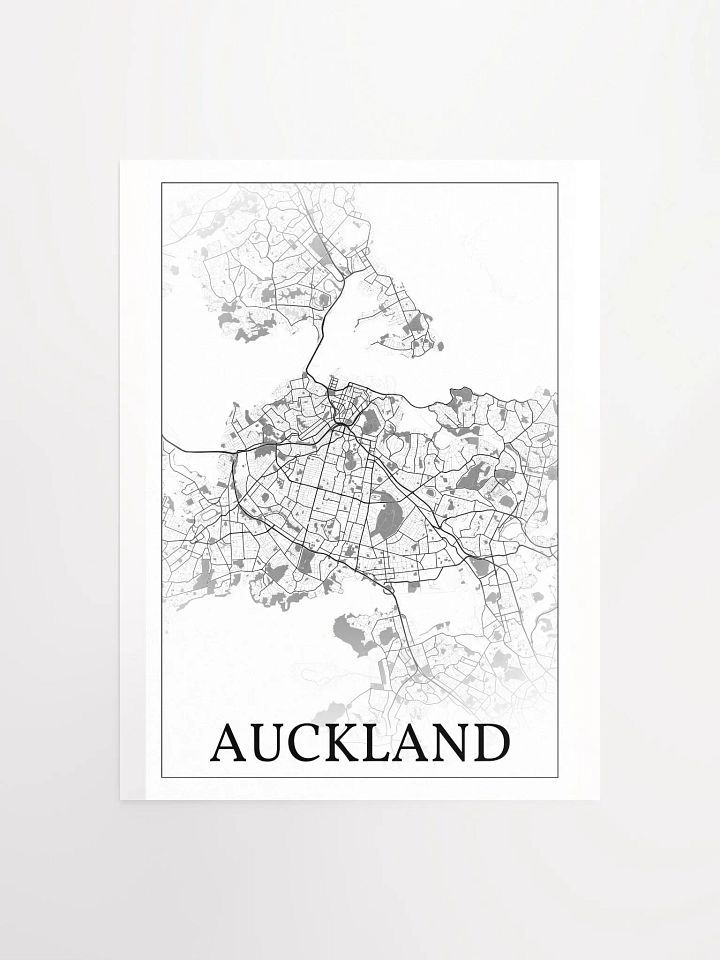 Auckland, New Zealand, city map print product image (5)