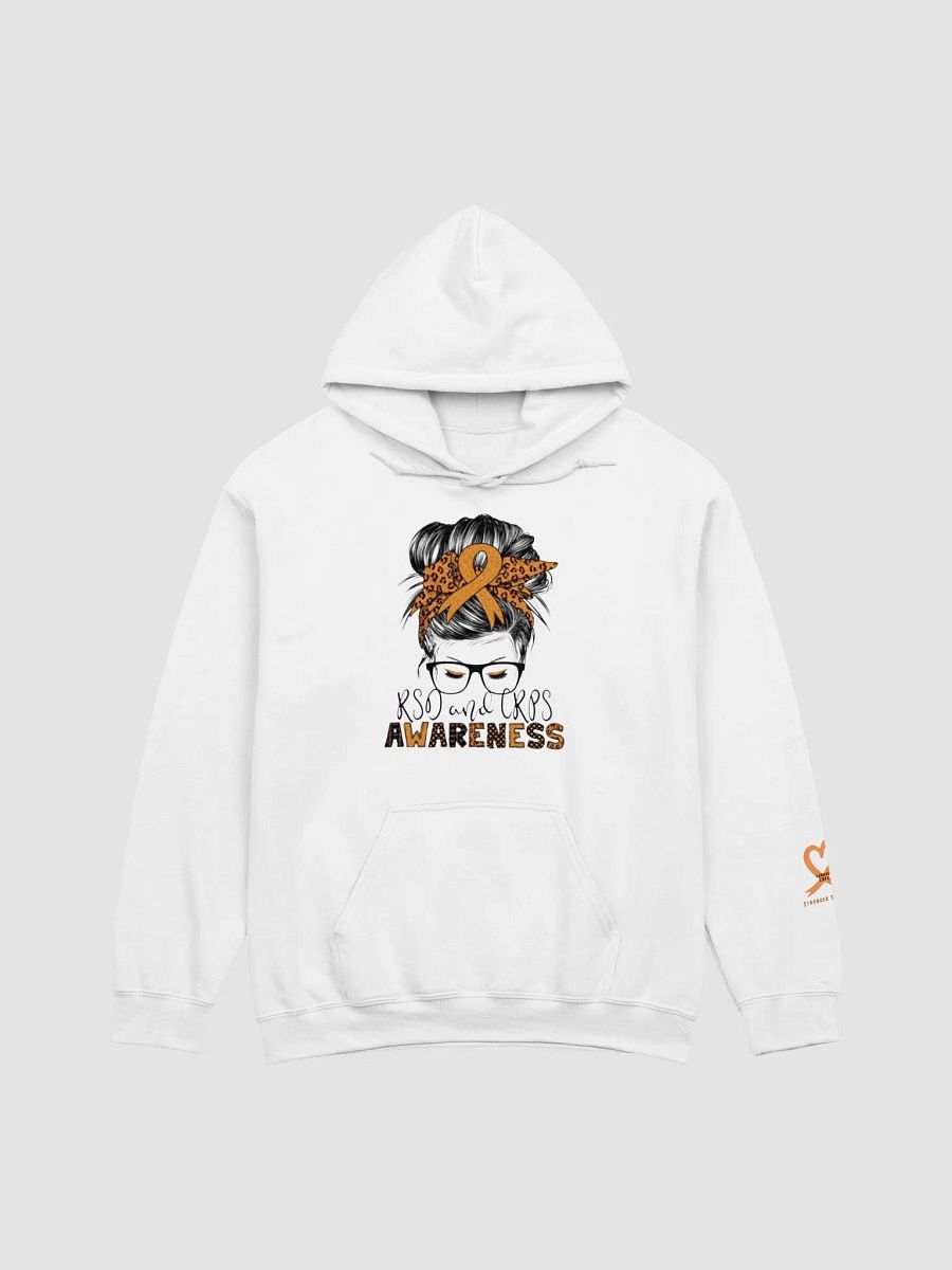 Messy bun RSD and CRPS Awareness Hoodie product image (1)