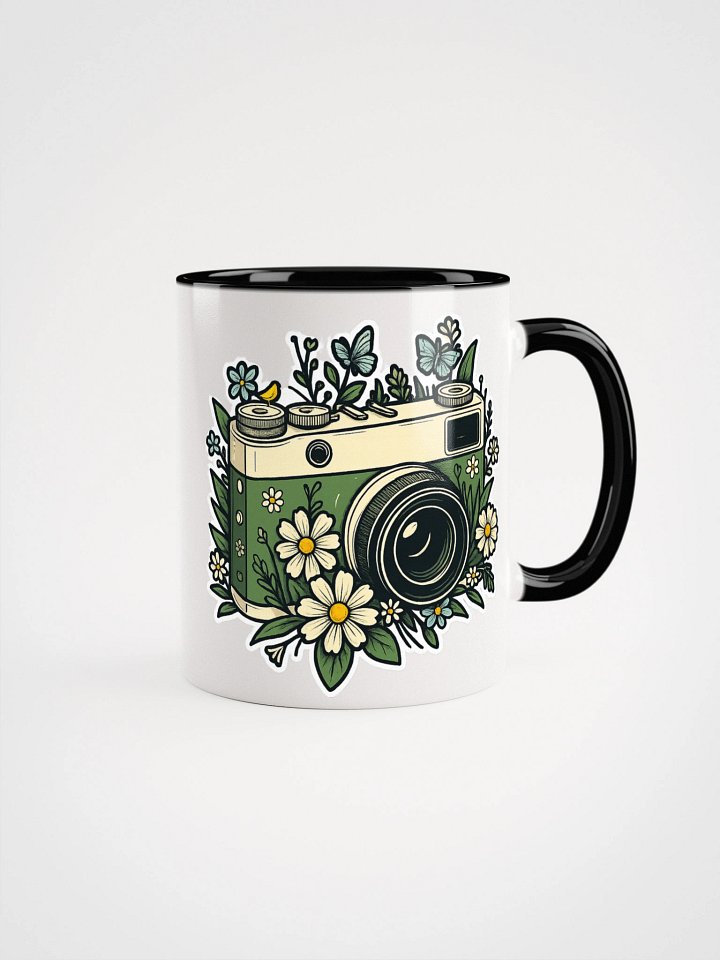 Vintage Camera Floral Ceramic Mug product image (1)
