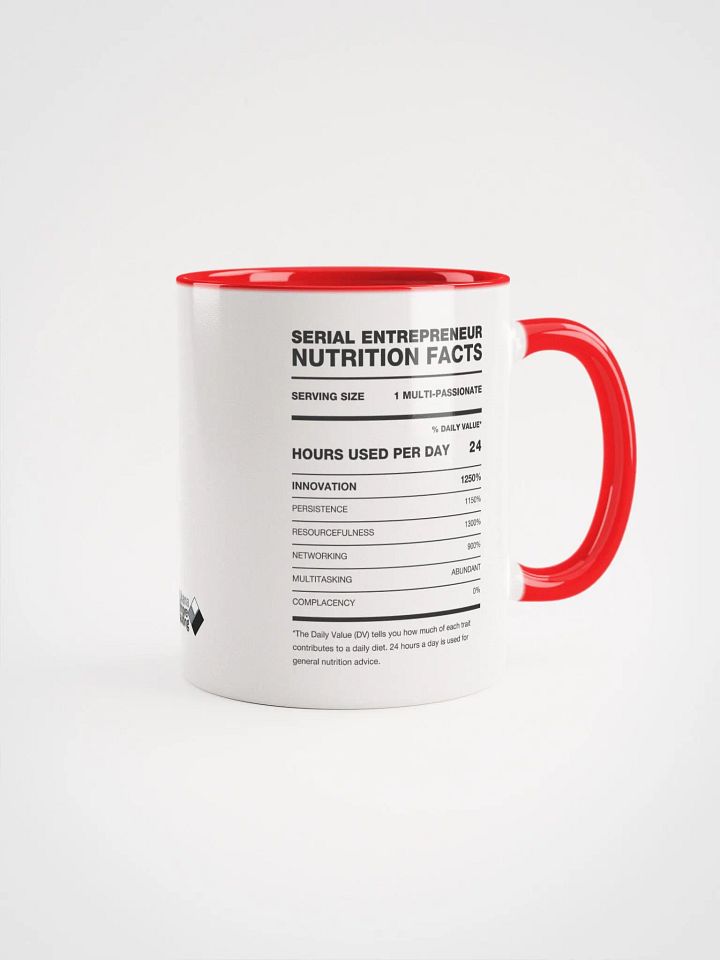 SERIAL ENTREPRENEUR Nutrition Facts Ceramic Mug product image (2)