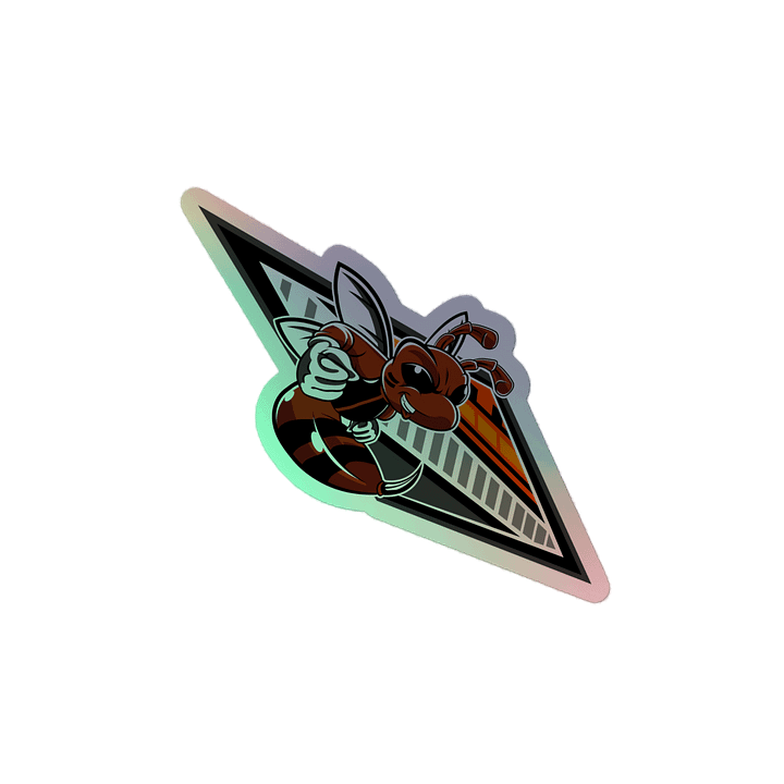 Angry Bee Holographic Sticker product image (2)