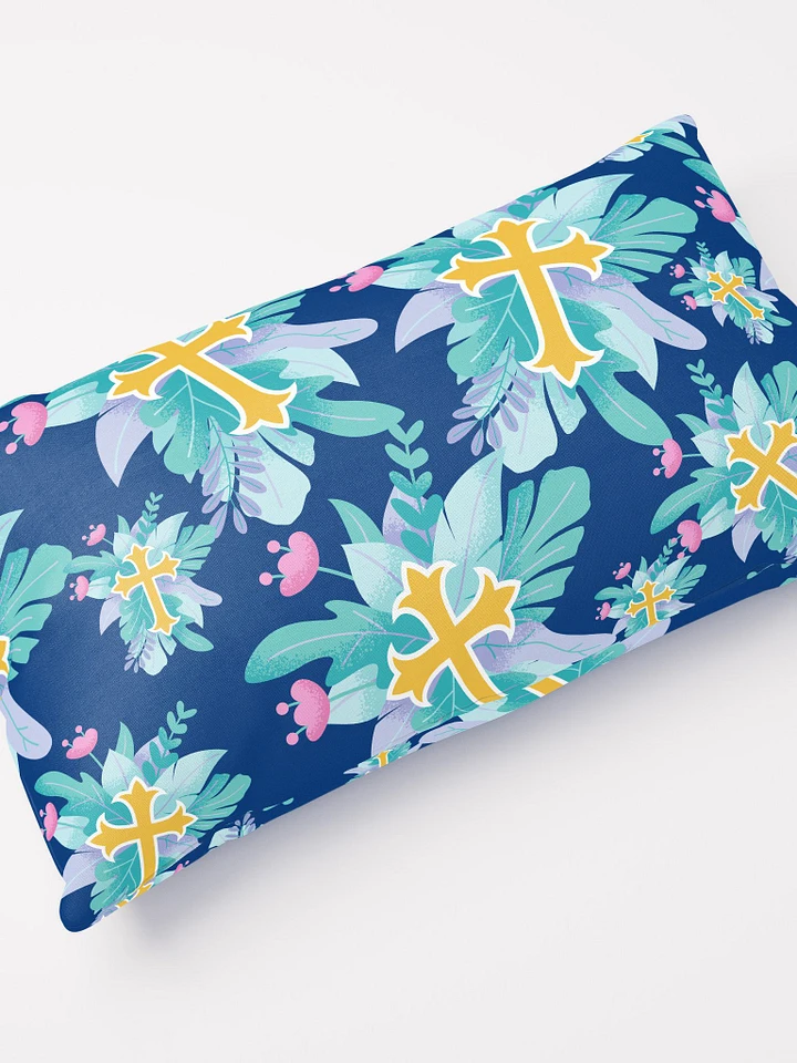 Floral Cross Patterned Pillow product image (1)