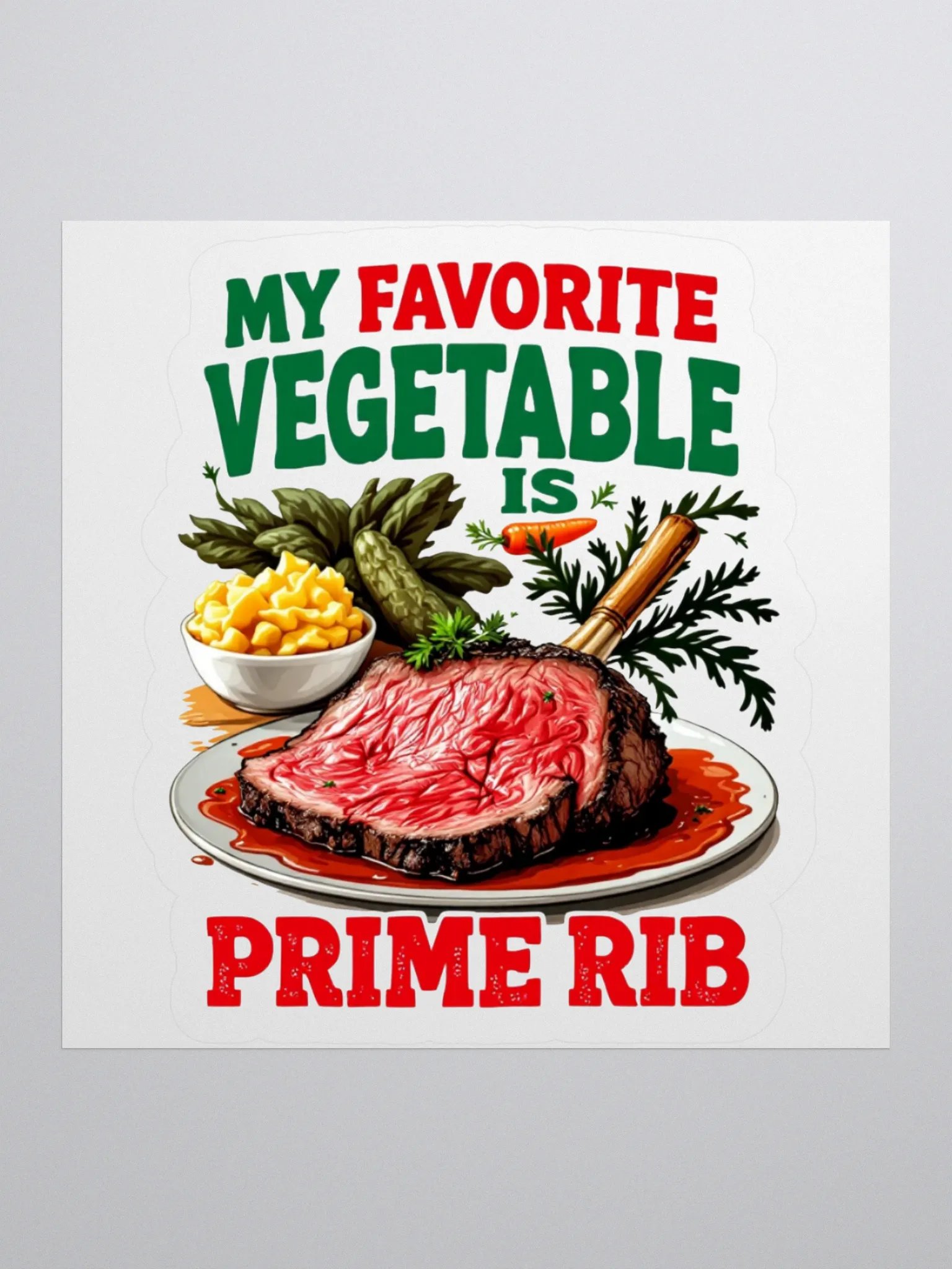 Prime Rib Love Kiss Cut Stickers product image (3)