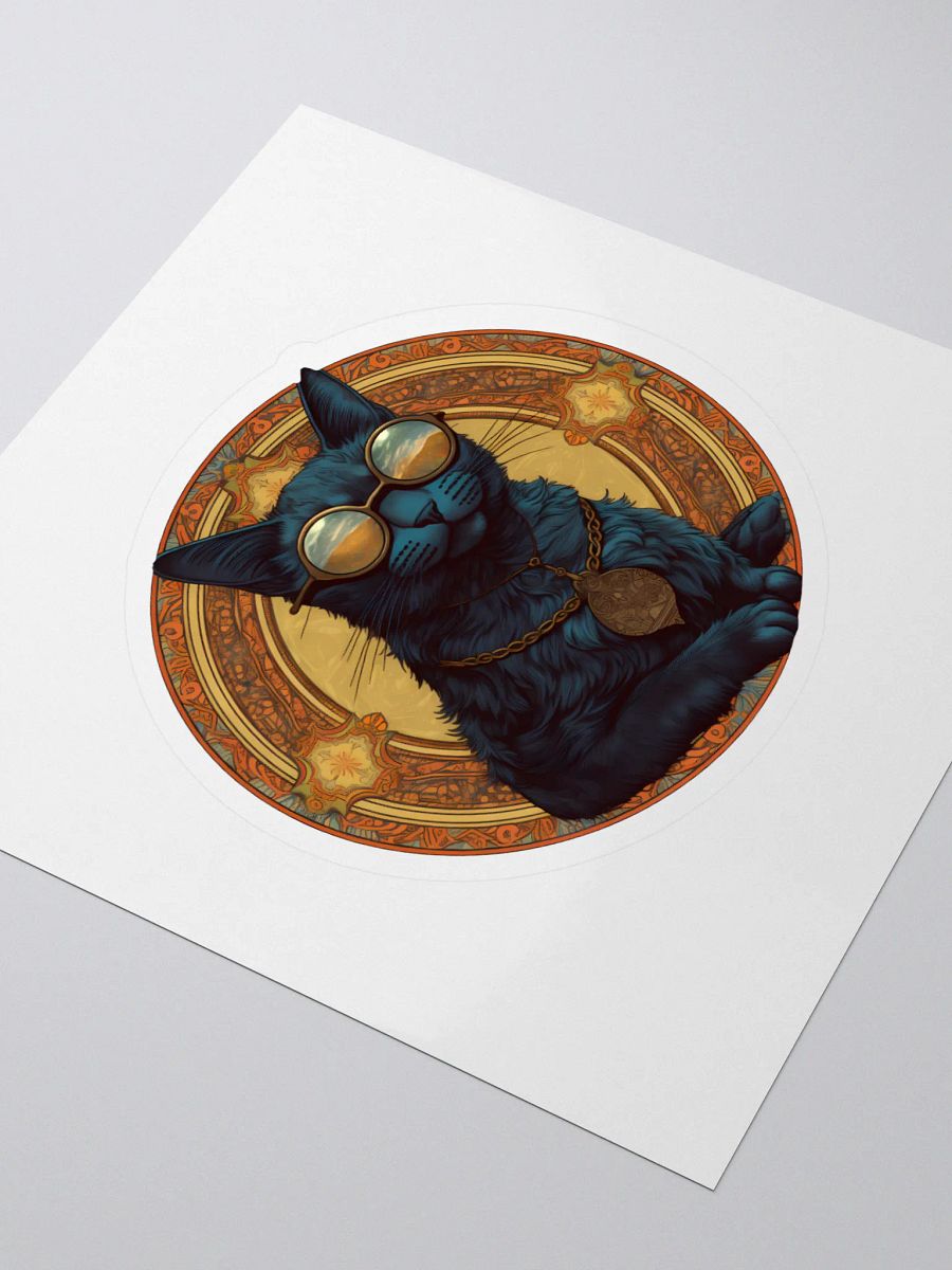 Mandala Cat Reflection Sticker product image (3)