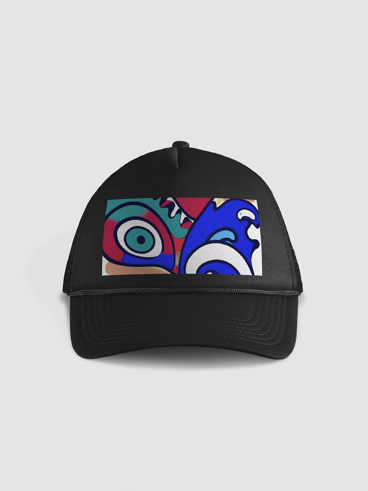 I WONDER Swirling Spectrum Foam Trucker Hat product image (1)