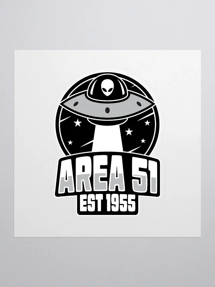Area 51 Retro UFO Sticker product image (1)