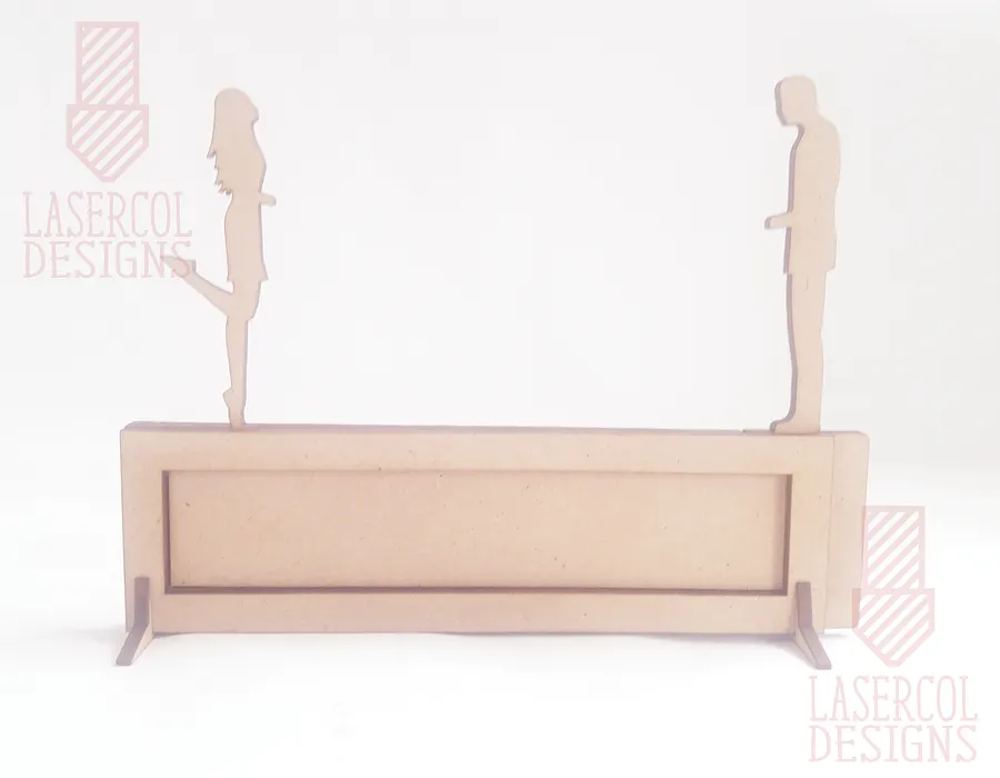 I love you sliding plaque - Laser Cut Files product image (3)