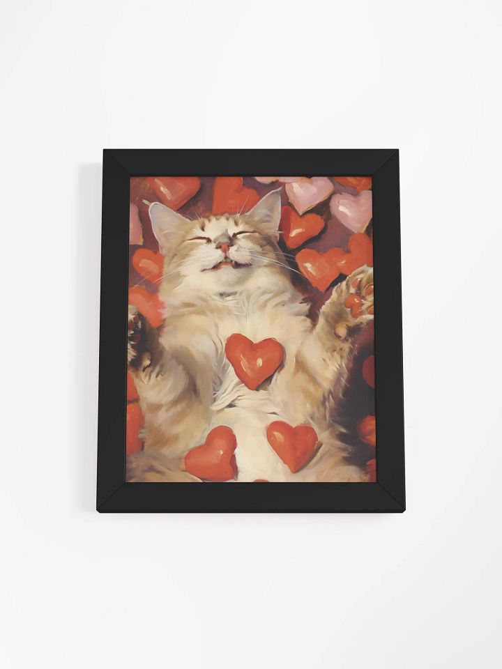 Blissful Cat Love Framed Poster product image (3)