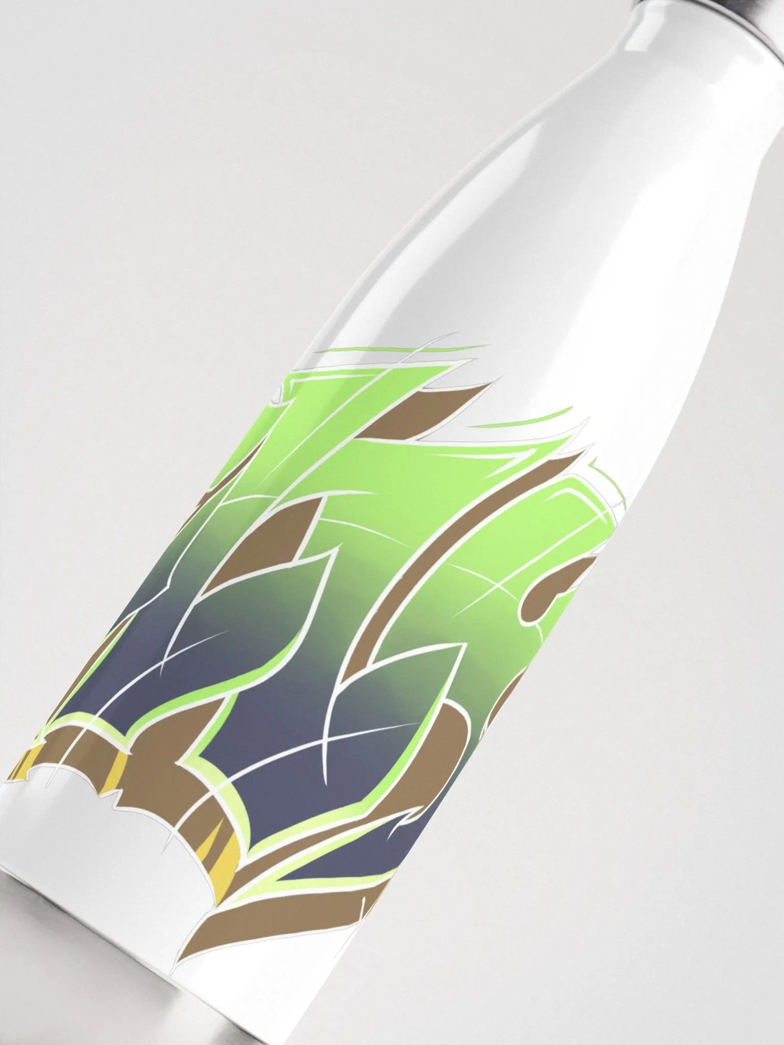 Elly graffiti water bottle (green) product image (5)