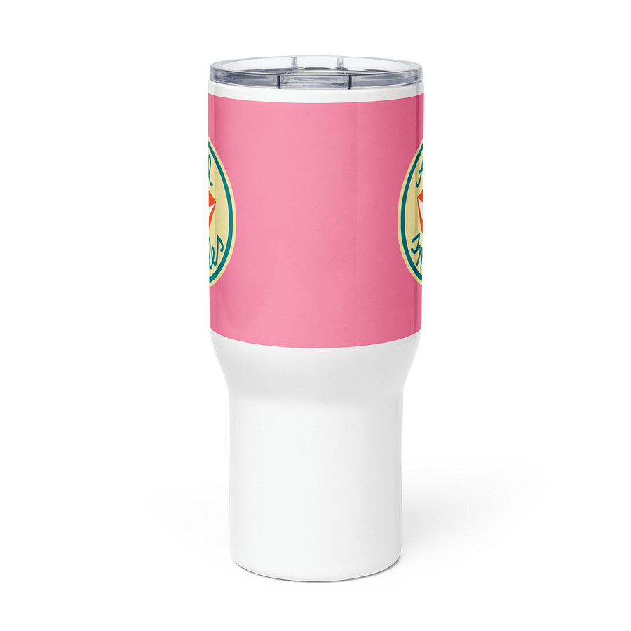 All Smiles Pink Insulated Travel Mug with a Handle product image (2)