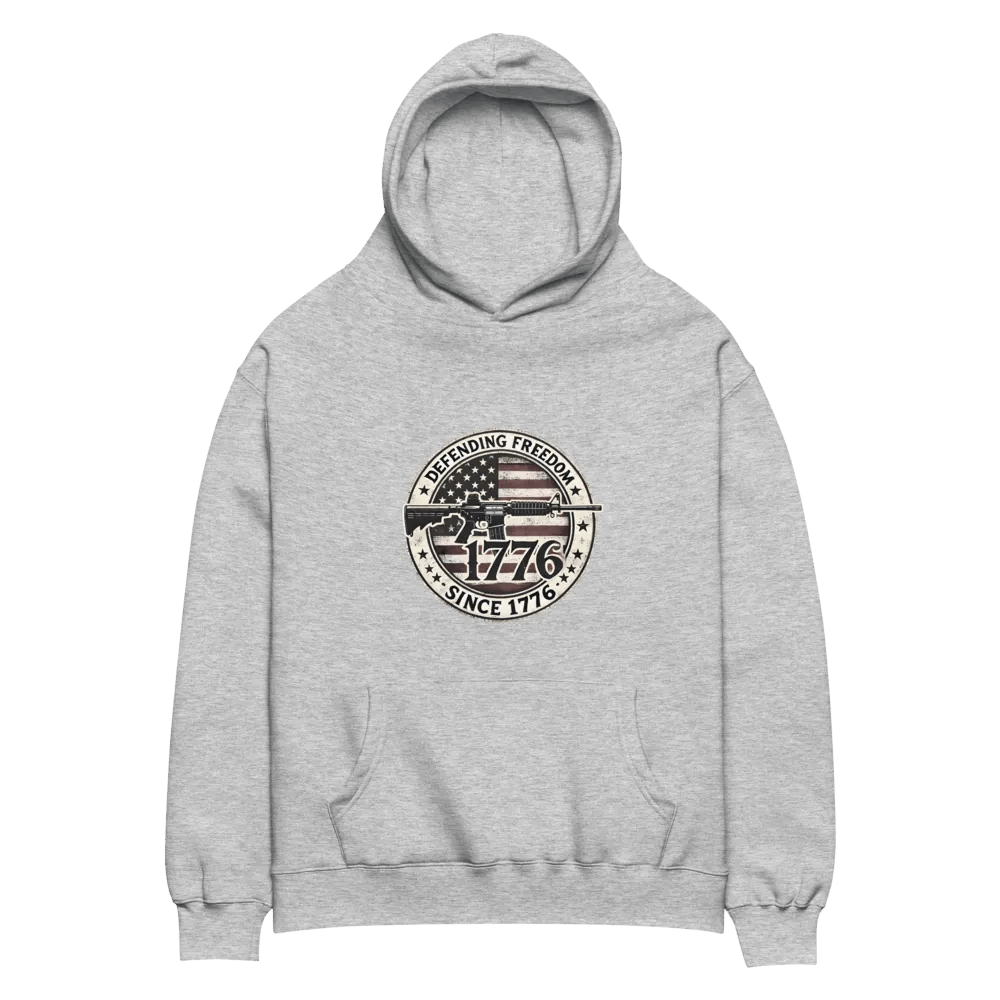 Premium Oversized Hoodie – “Defending Freedom Since 1776” product image (8)