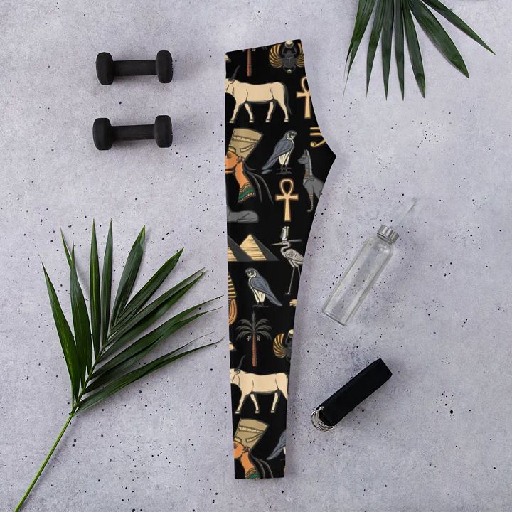 Leggings for Women – Egyptian History Print for Stylish & Cultural Comfort product image (2)