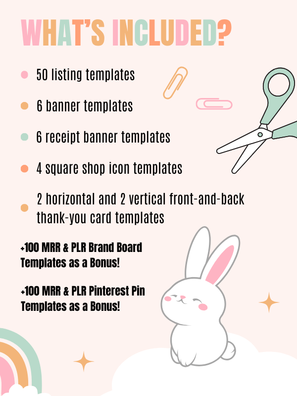 Whimsical MRR/PLR Branding Kit for Etsy product image (9)
