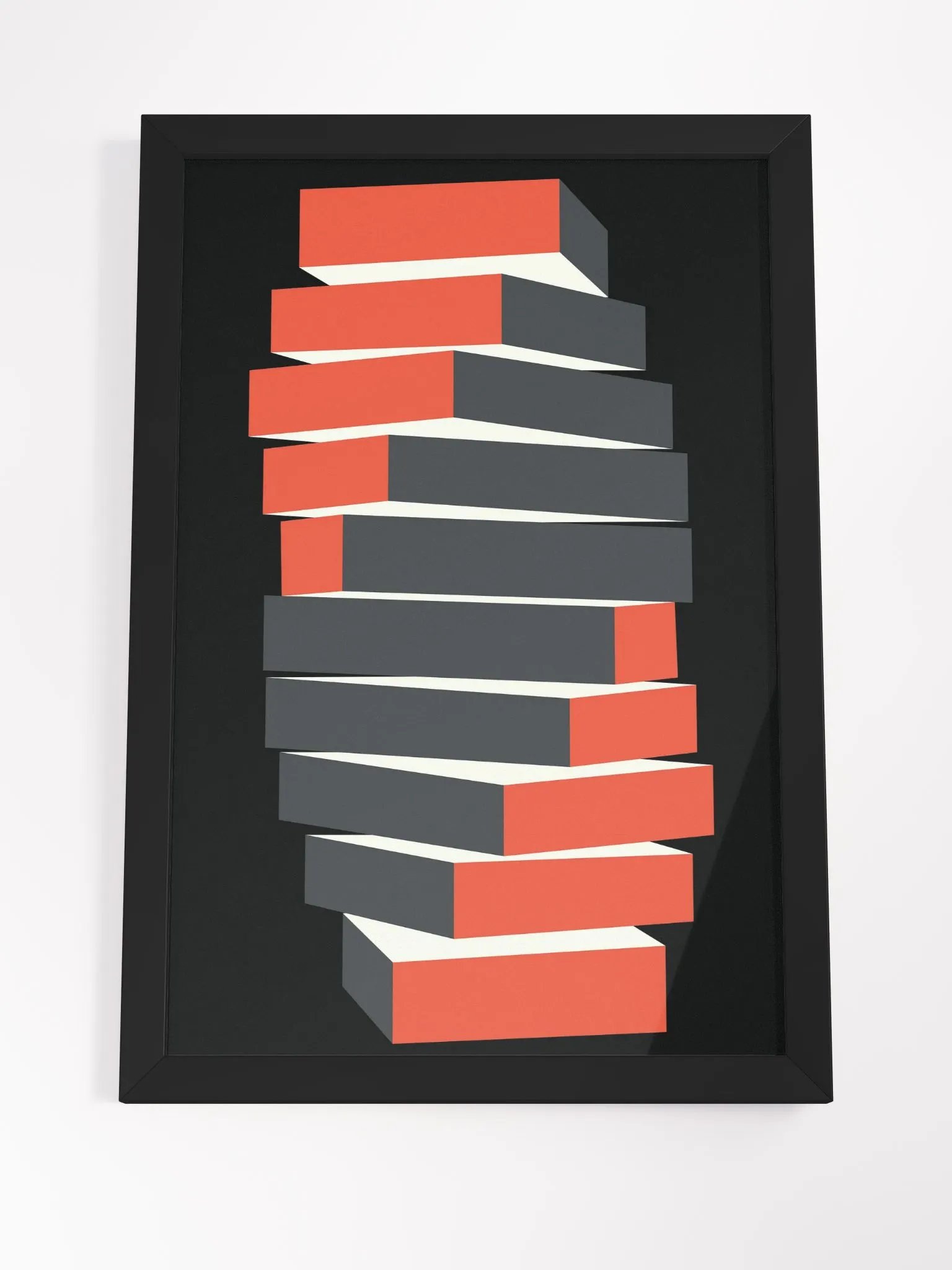 Dynamic Block Stack Matte Poster product image (6)