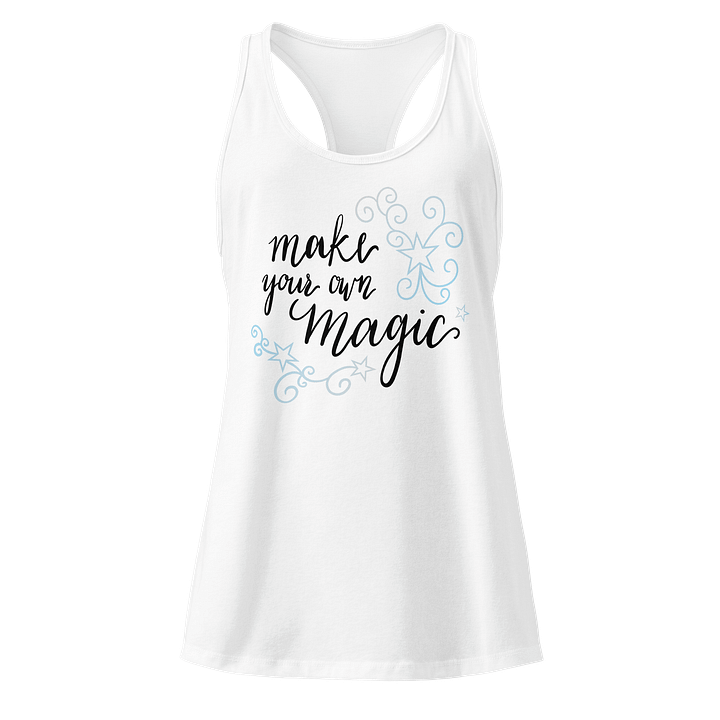 Make Your Own Magic Racerback Tank Blue product image (21)