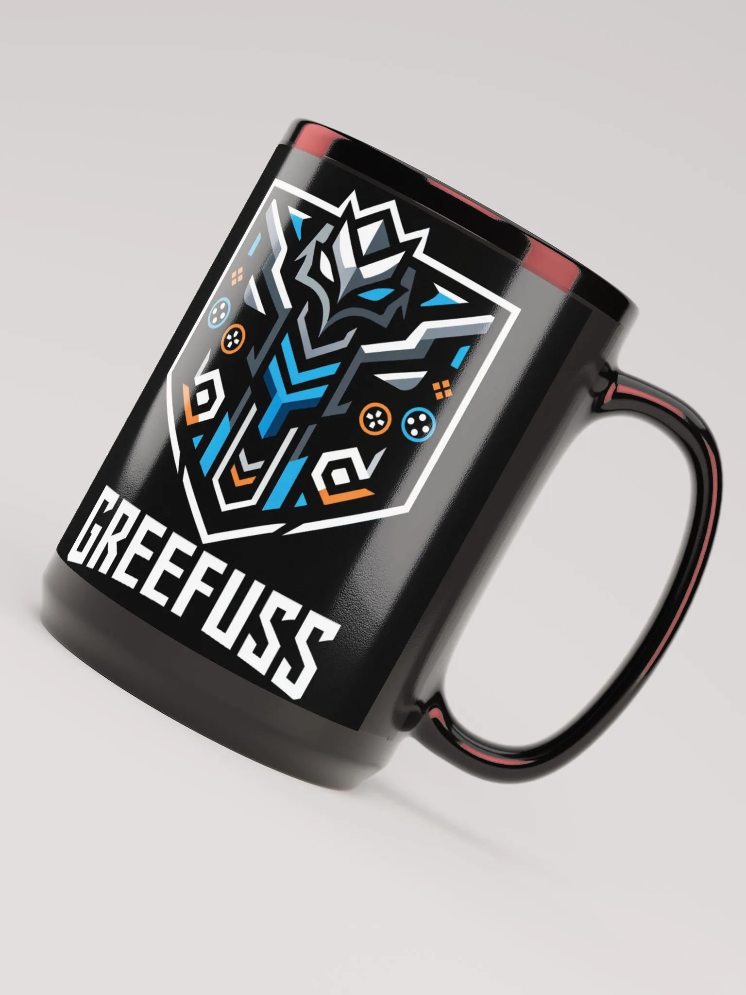 Futuristic owl Identity Glossy Mug product image (4)