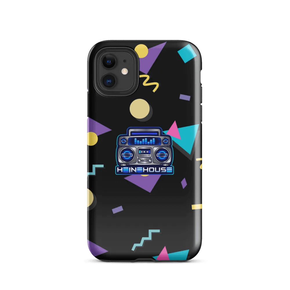 Geometric Tough iPhone® Case (Not MagSafe) - Retro Boombox product image (2)