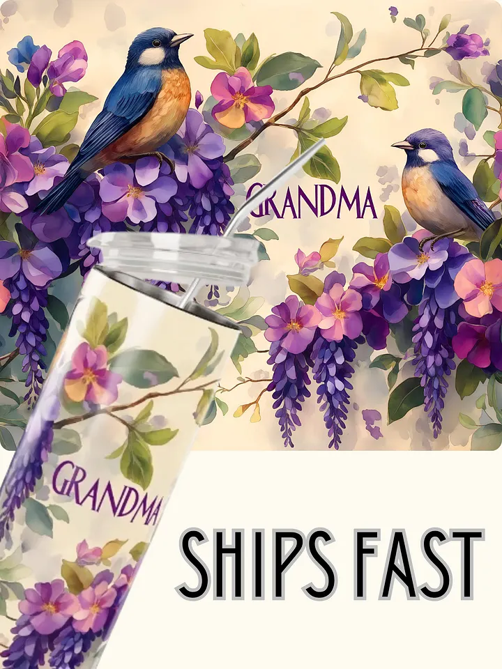 Grandma's Garden Stainless Steel Tumbler product image (6)