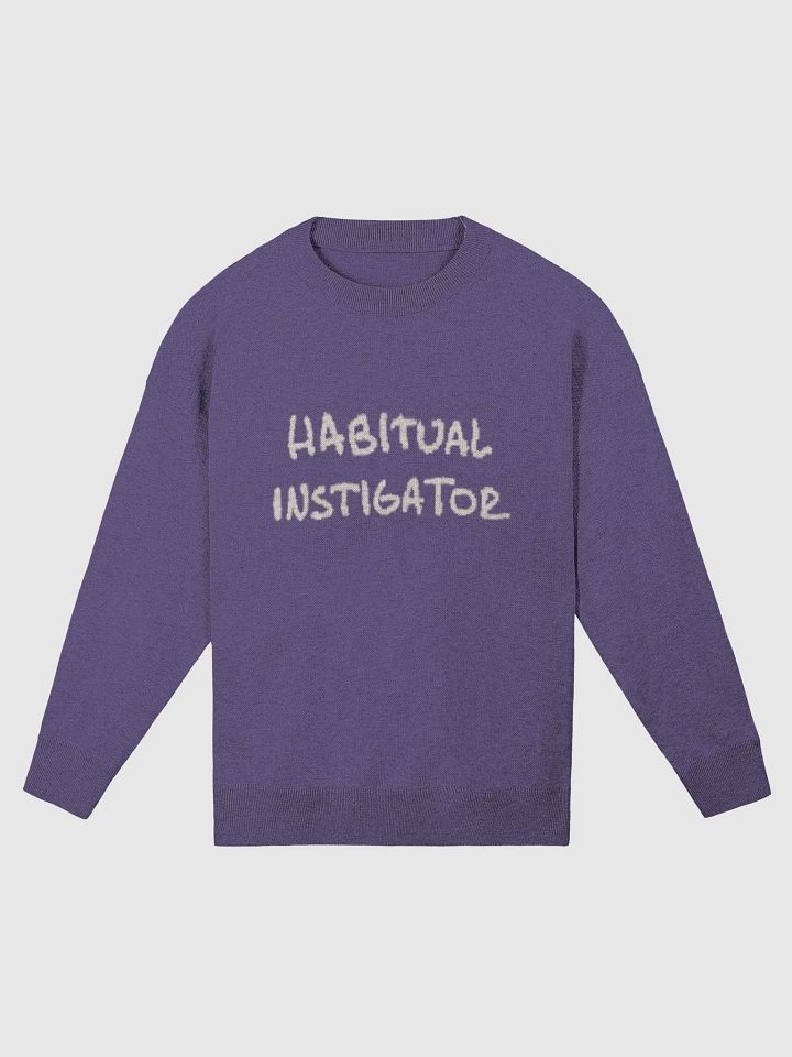 HABITUAL INSTIGATOR (purple and sand) knitwear crewneck product image (5)