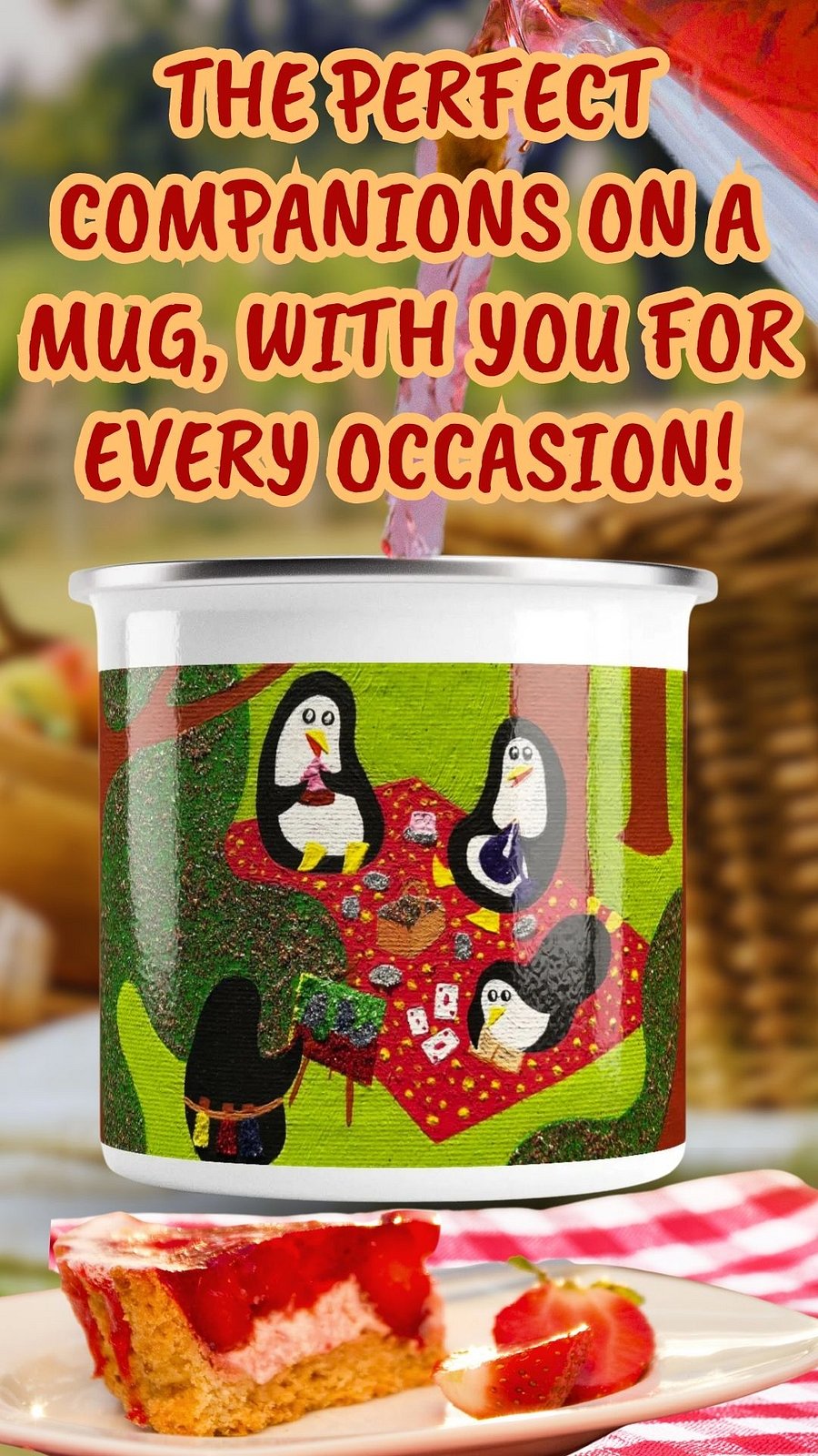 Spring Forest Picnic Enamel Mug product image (5)