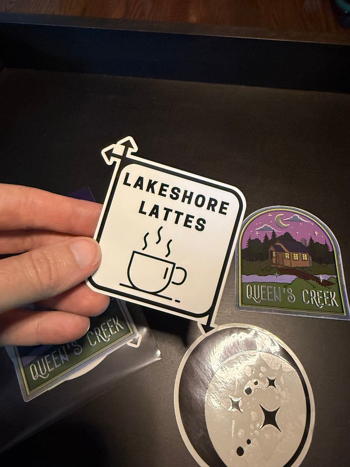 Queen's Creek Sticker Pack, Waterproof, Diecut Decals, Pack of 3 Stickers, 3 Inch product image (2)