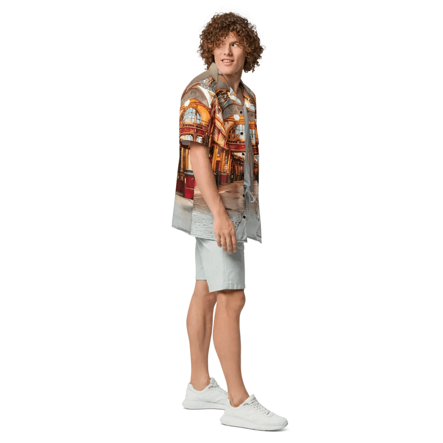 Leadenhall Market London All Over Print Hawaiian Shirt product image (4)