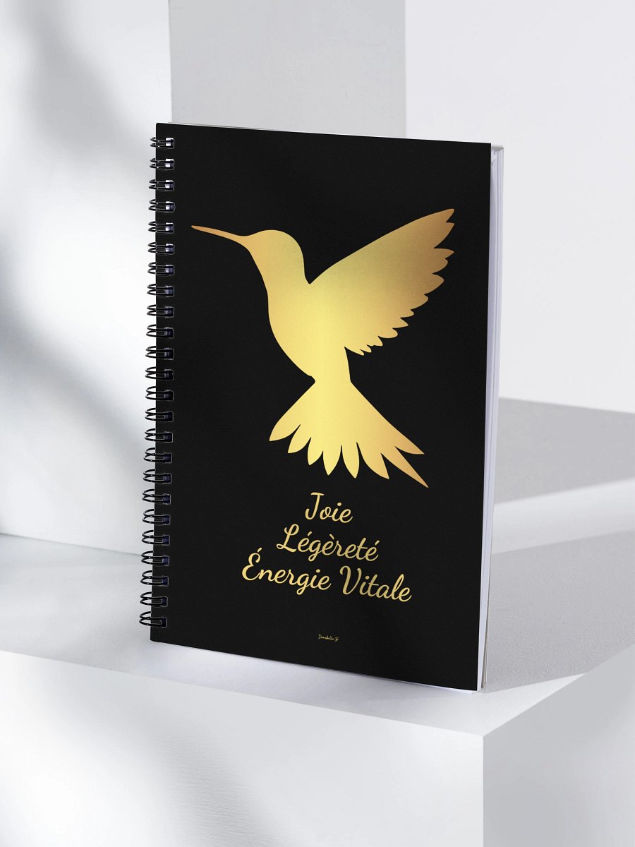 Carnet Symbole Doré - Colibri - NoteBook Cadeau Symbolique product image (4)
