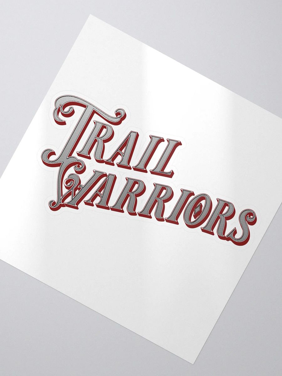 Red w/ Gradient Classic Trail Warriors Emblem Sticker product image (2)