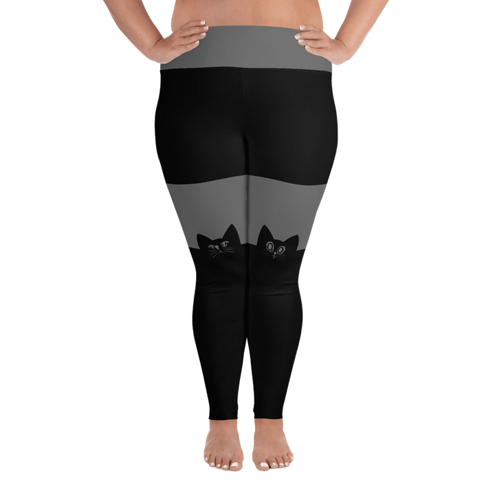 All-Over Print Plus Size Leggings : LUIGI & ARIEL DESIGN product image (1)