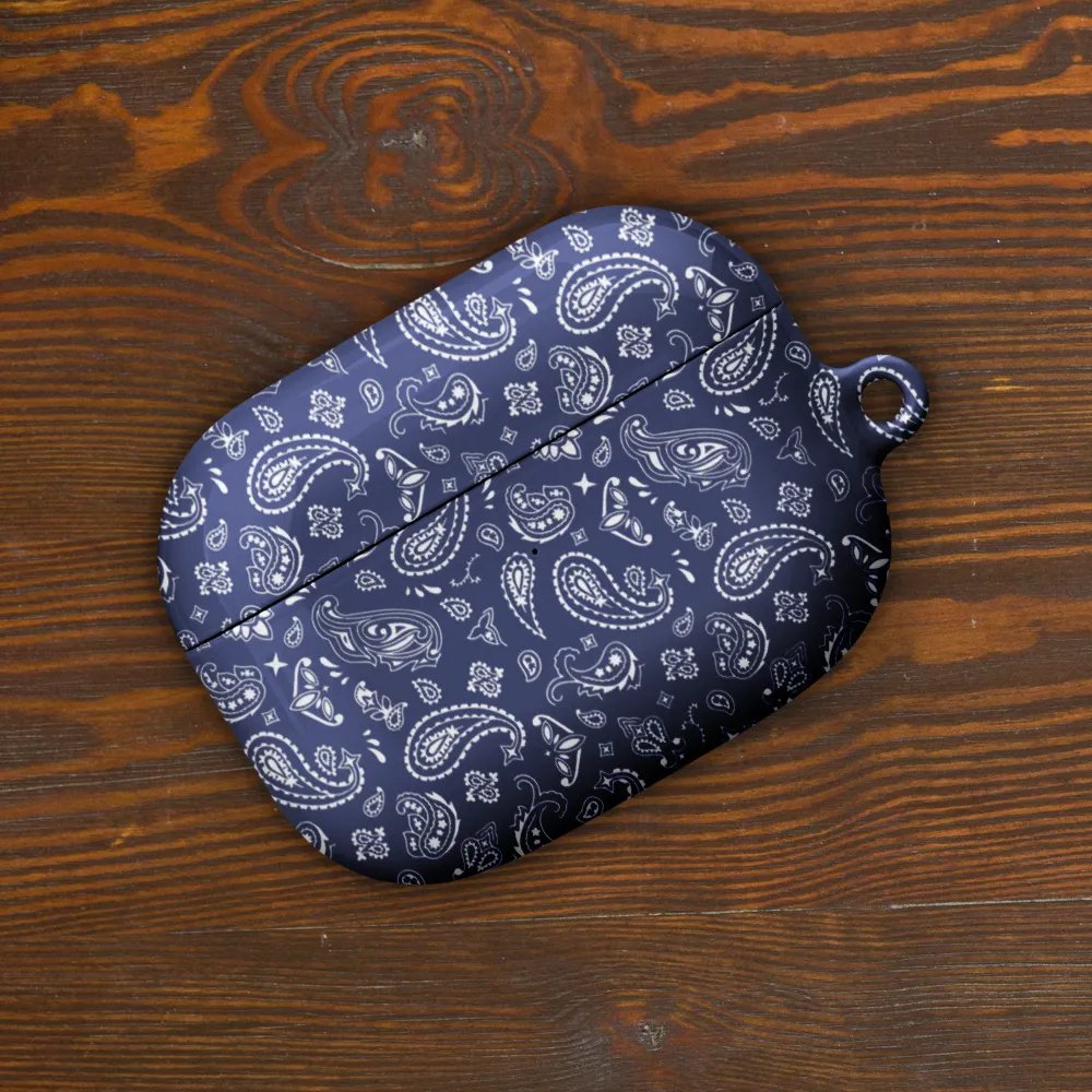 Indigo Bandana AirPods Case product image (49)