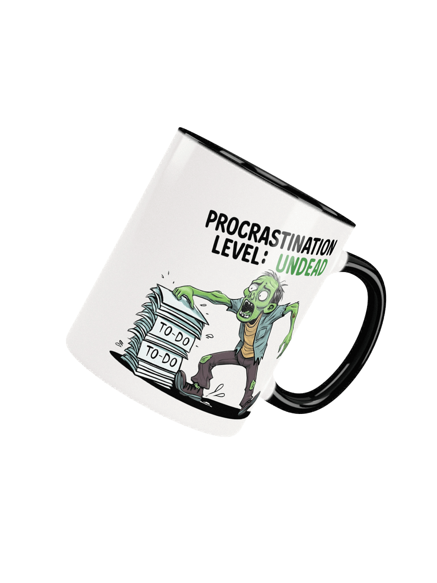 Halloween Procrastination Level: Undead Zombie Mug – Funny To-Do List Graphic Mug for Chronic Procrastinators product image (5)