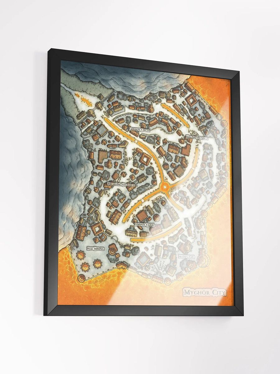 Myghör City FRAMED POSTER 16'' X 20'' product image (8)