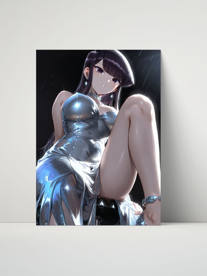 Komi Can’t Communicate – Komi Shouko Midnight Grace – 8x10 Metal Print product image (1)