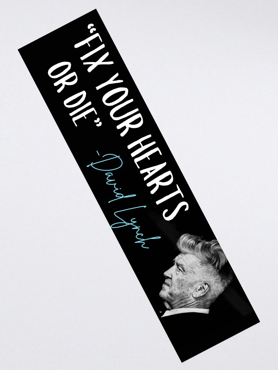David Lynch Quote Bumper Sticker product image (2)