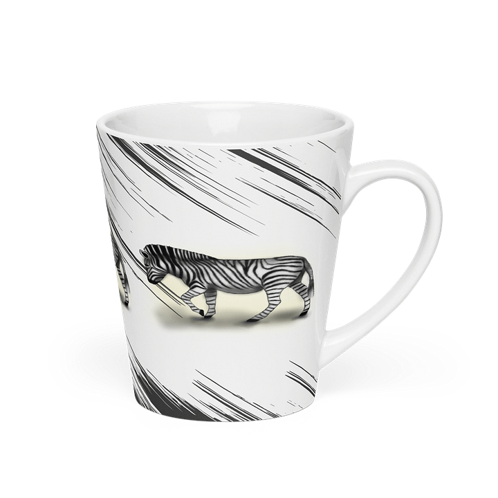 Striped Zebra Latte Mug product image (2)