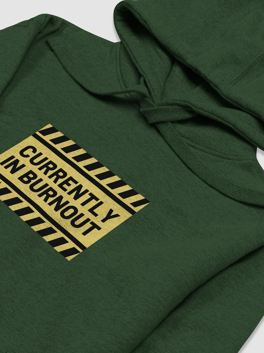 CURRENTLY IN BURNOUT printed heavyweight hoodie product image (1)