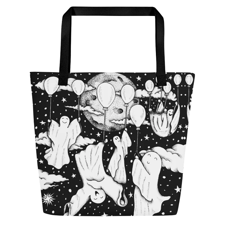 Floaty Ghosty, Night Sky Tote Bag product image (1)