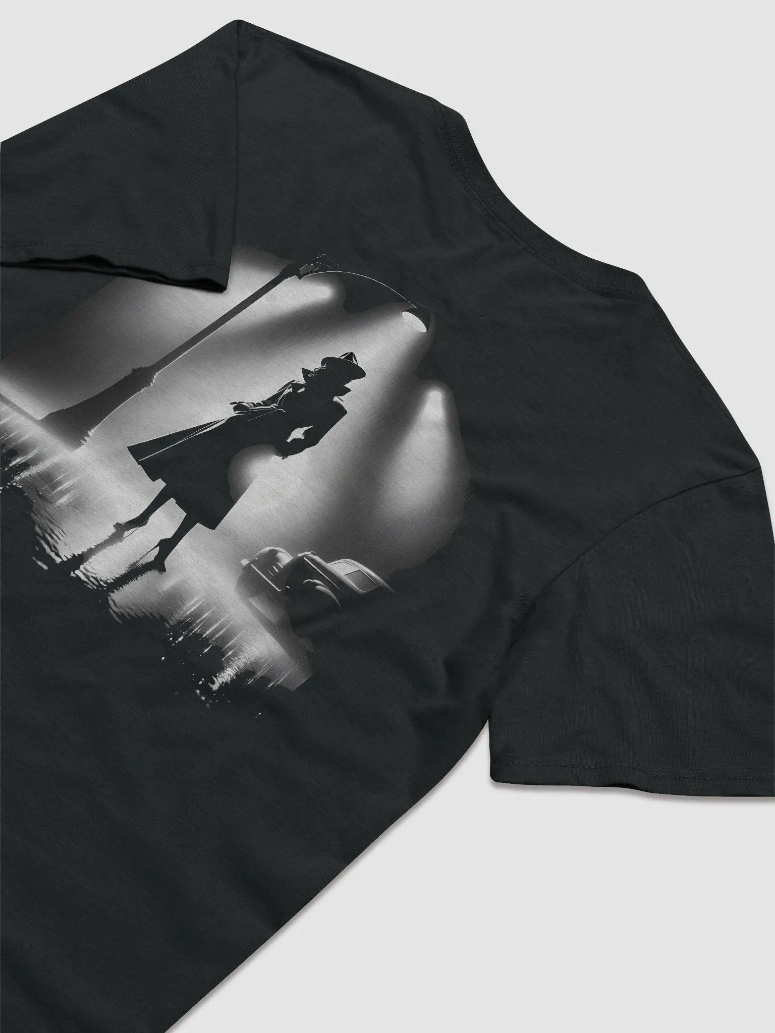Femme Fatale Noir Rainy Night Mystery (Womens Tee) product image (7)
