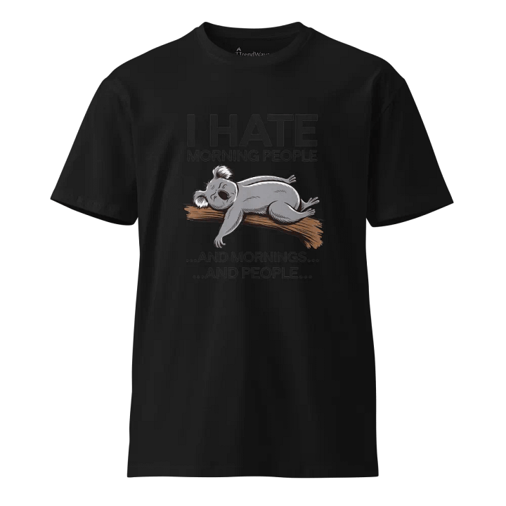 Koala’s Morning Mood AS Colour Unisex Premium T-Shirt product image (1)