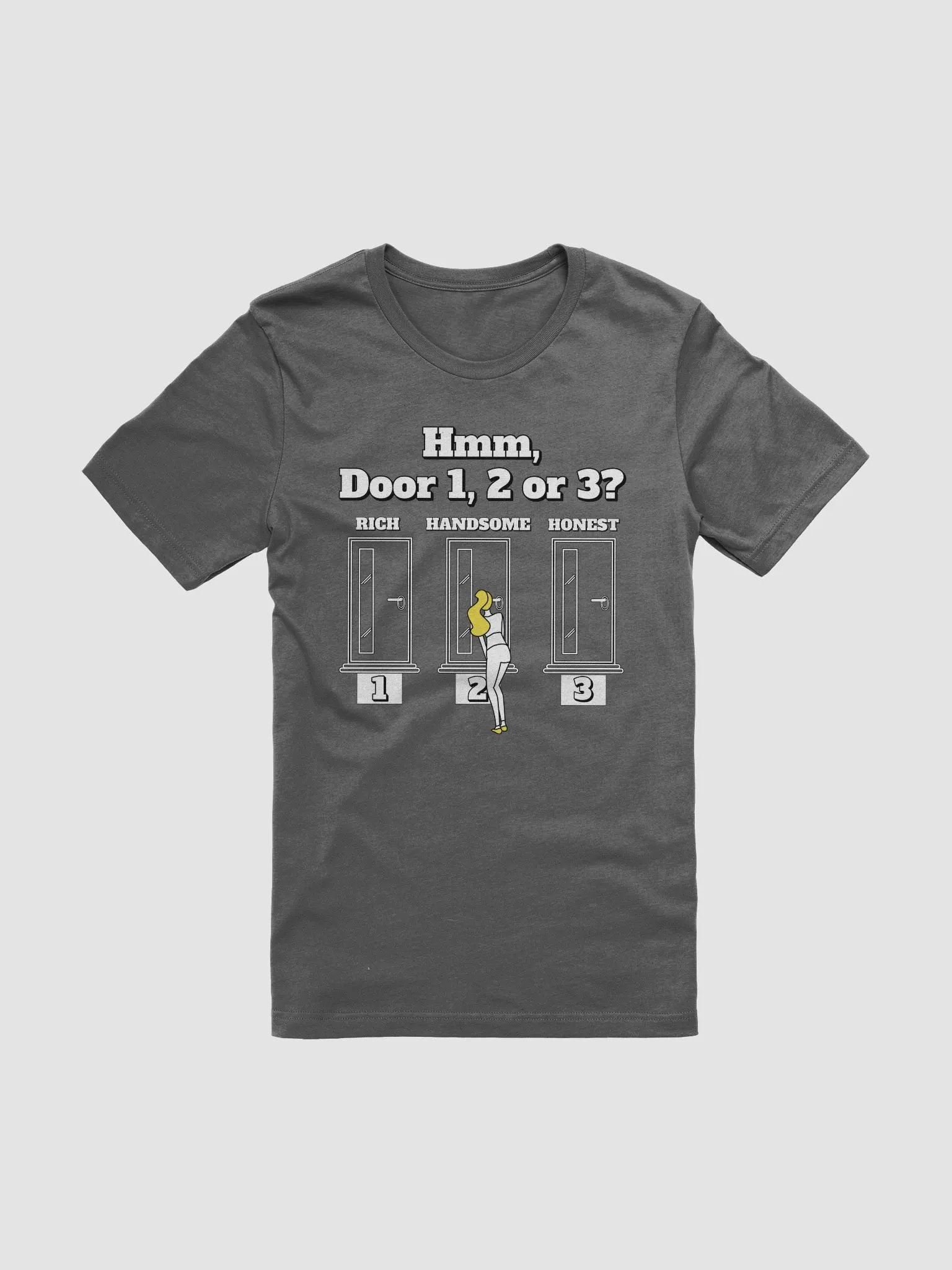 Hmm, Door 1, 2, 3? Funny Humorous T-shirt product image (5)