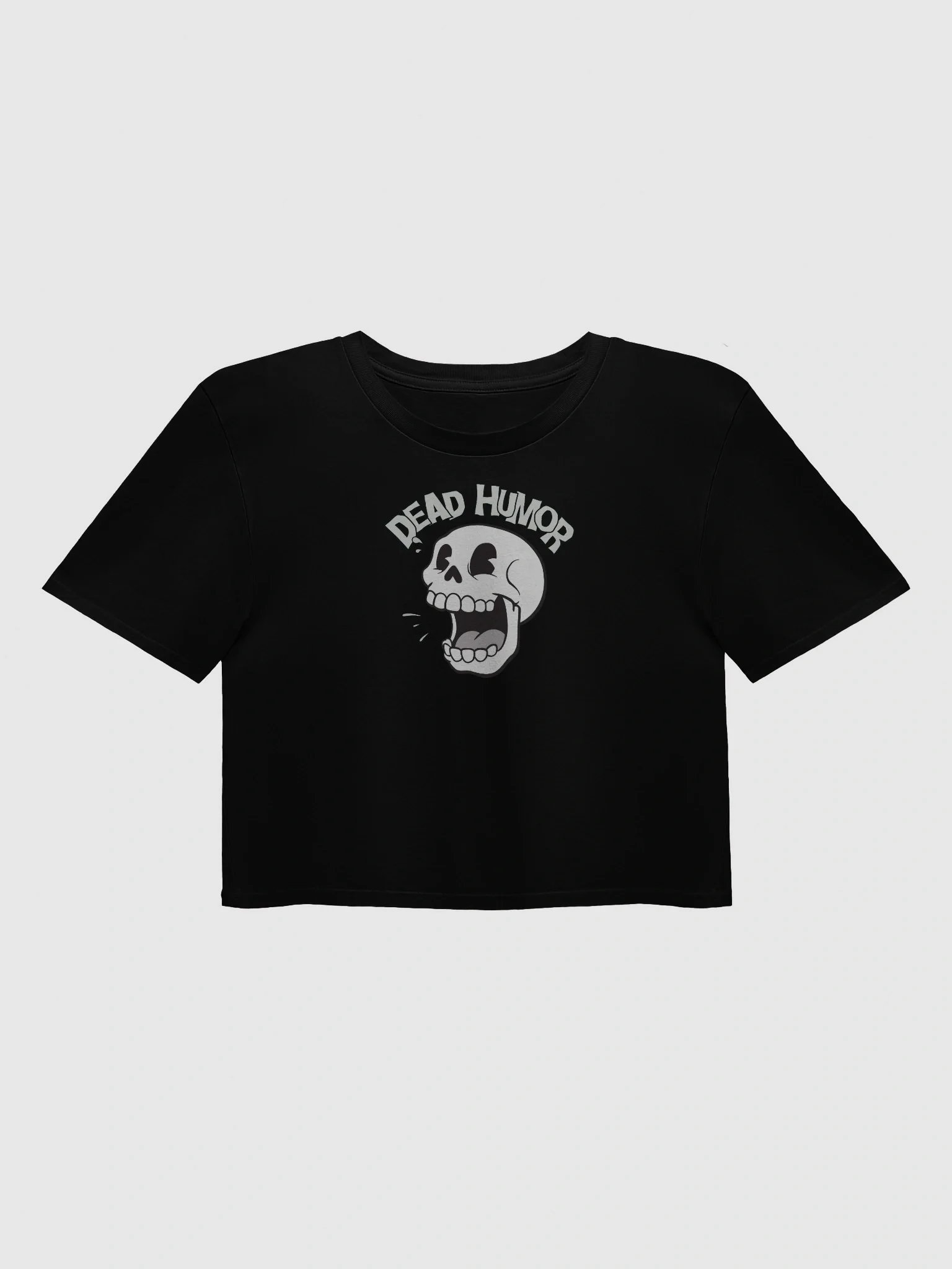 Laughing Skull Crop Top Tee product image (1)