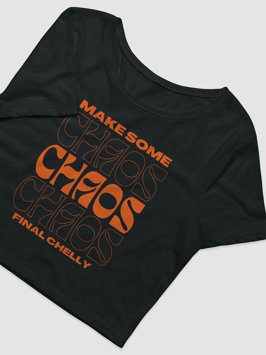 Make Some Chaos Womens Printed Crop Top product image (2)