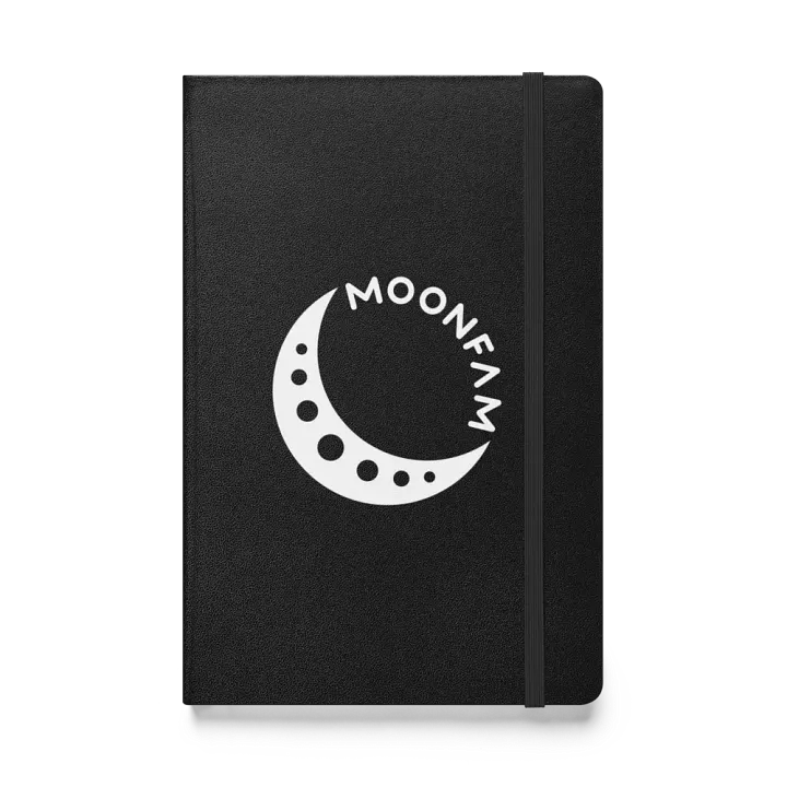 MoonFam 𝖑𝖔𝖌𝖔 hardcover journal product image (1)
