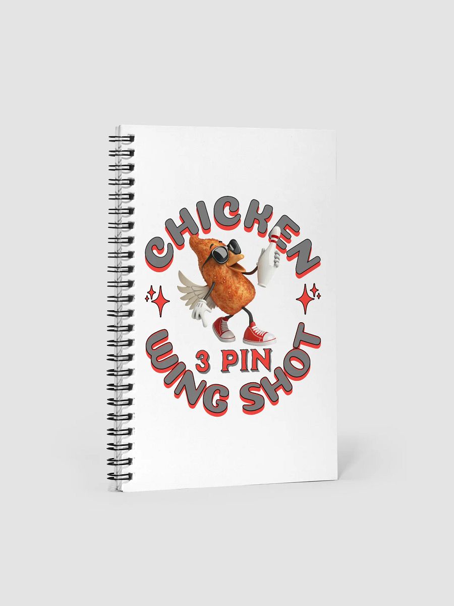 Chicken Wing Shot 3 Pin Bowling Funky Notebook product image (2)