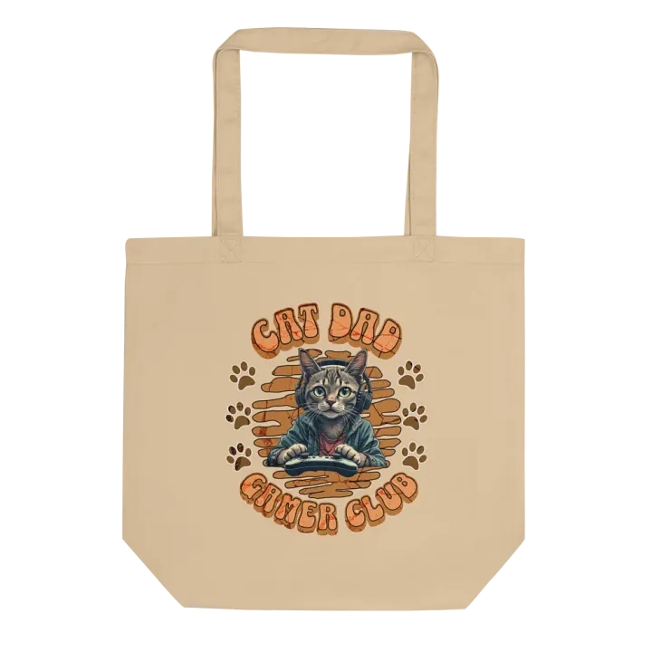 Cat Dad Gamer Club Tote Bag product image (1)