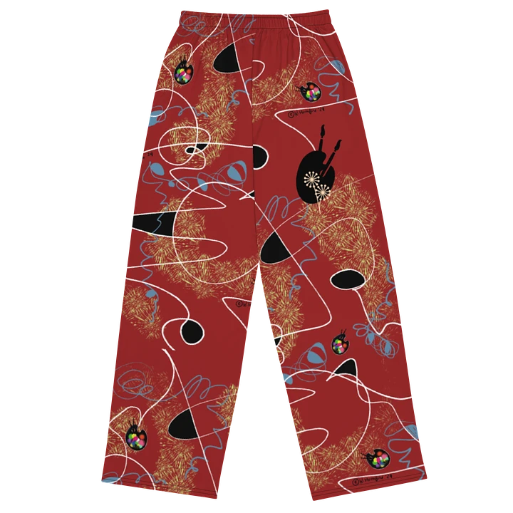 ScribbleWear 'Tomato Paint' Wide Unisex Pants product image (1)