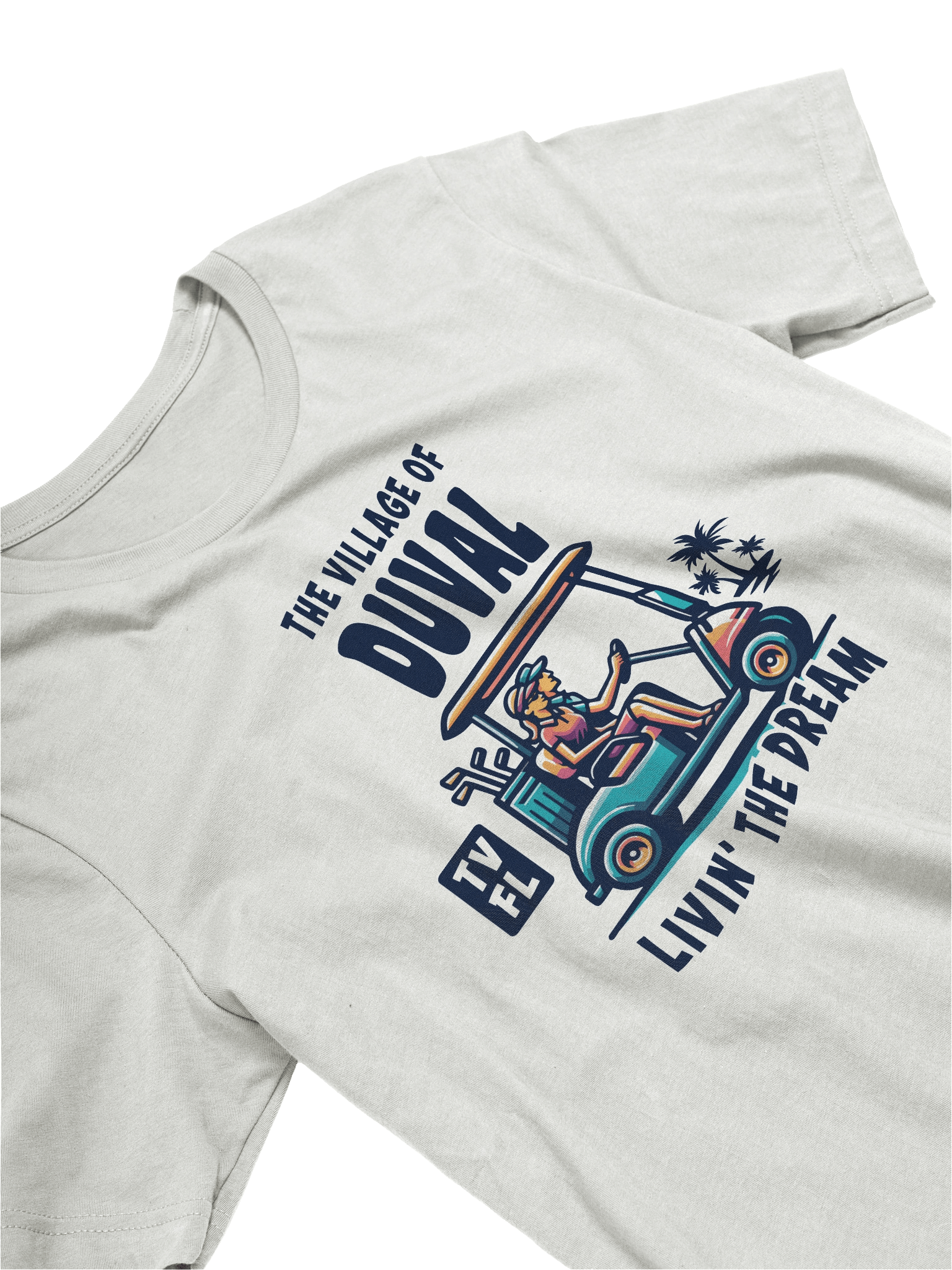 The Village of Duval TV FL Golf Cart Design T-Shirt product image (22)