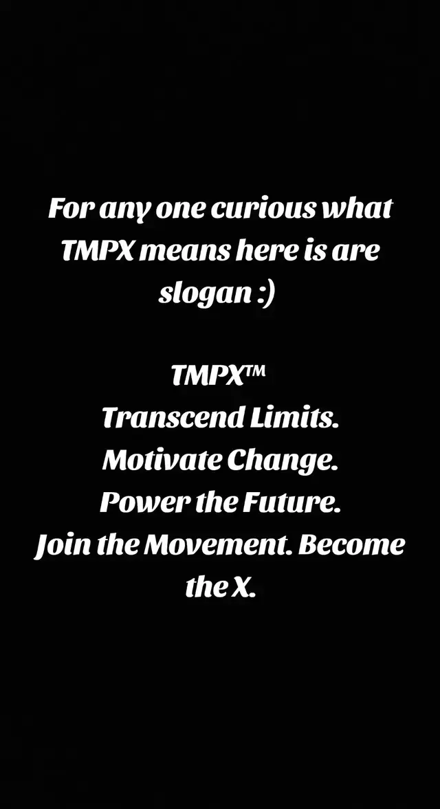 Just to show are slogan if anyone was curious about what TMPX™ means :) #TMPX #TMPXEsports #tmpxorganization 