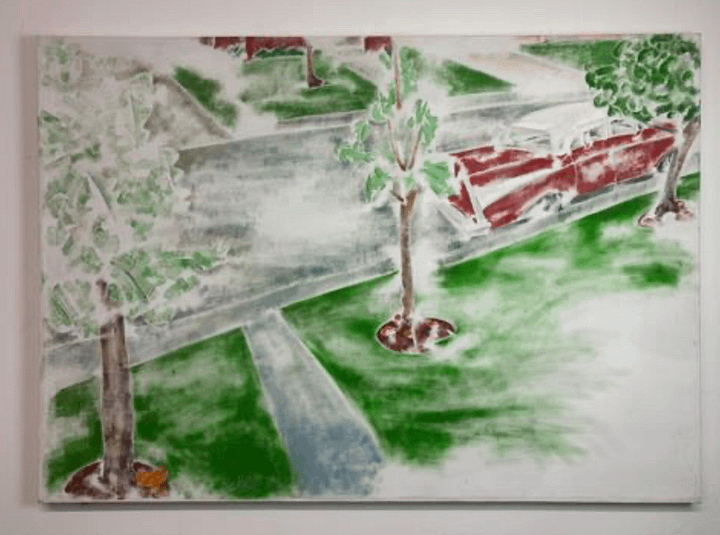 On the Road with No Memory (1989) (68" x 48") Unframed Original product image (1)