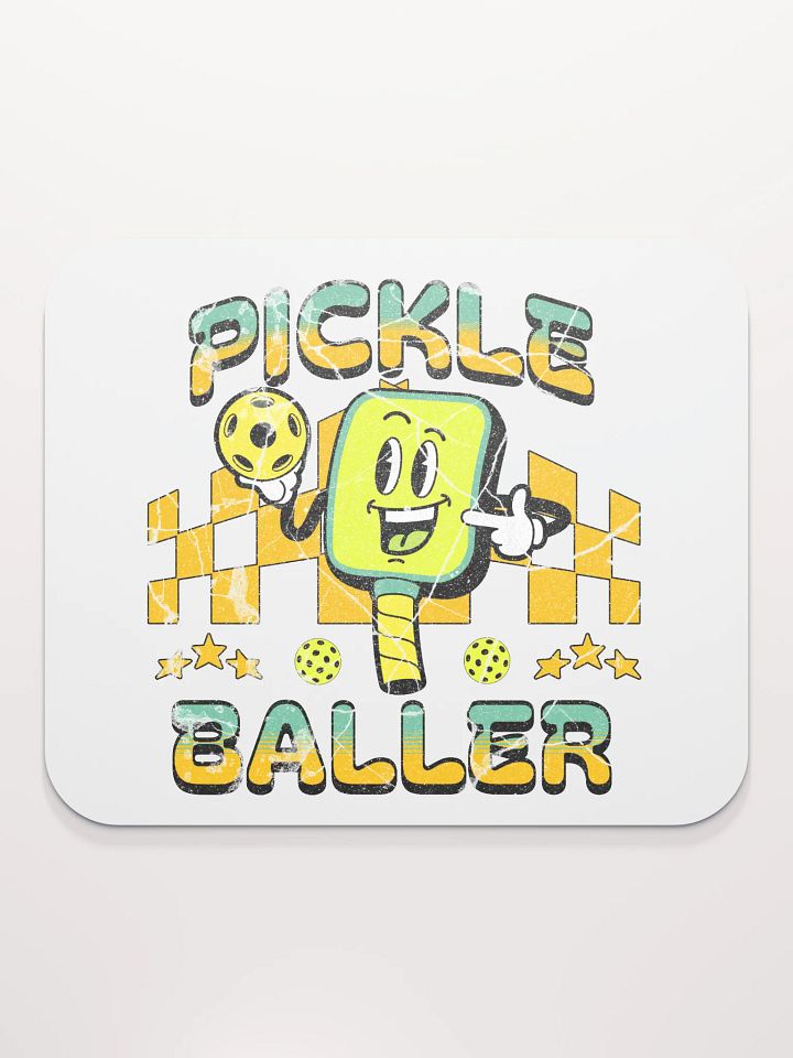 Pickle Baller Pickleball Fun Mouse Pad product image (1)